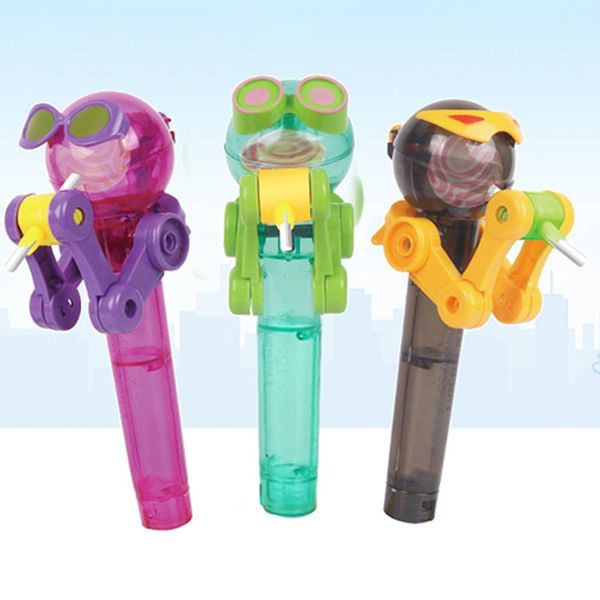 

creative personality toys lollipop holder decompression toys lollipop robot decompression candy dustproof toy gift