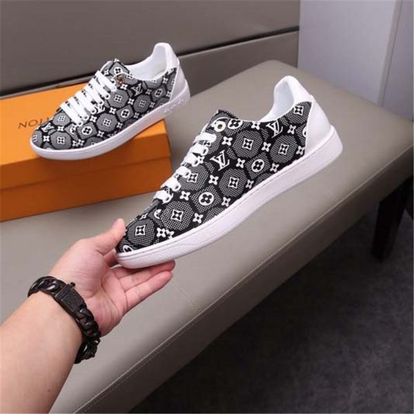 

men casual shoes trendy lace up sneakers skateboarding shoes leisure athletic fitness chaussures de sports pour, Black