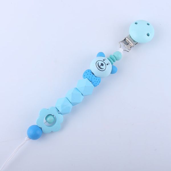 

baby teether pacifier chain anti-drop chain cute cartoon bear toys pacifier new anti-lost baby clip