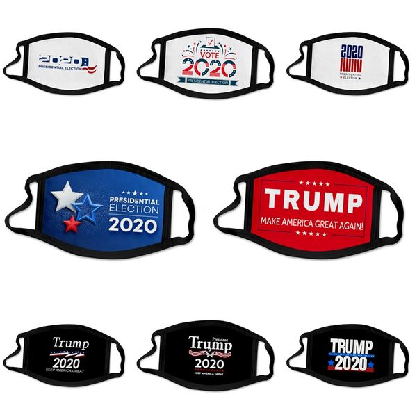 

wholesale in stock kids mask latest styles cotton comfortable face masks 3-layer fashion designer trump mask dustproof earloop mask #16, Black