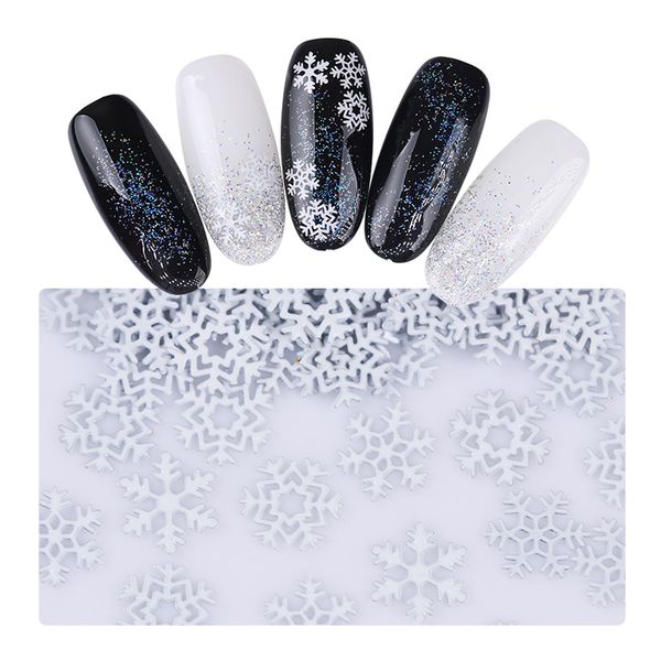 

1.5g metal nail sequins flakies white christmas snowflake paillette for nail diy decors beauty art 3d decoration, Silver;gold