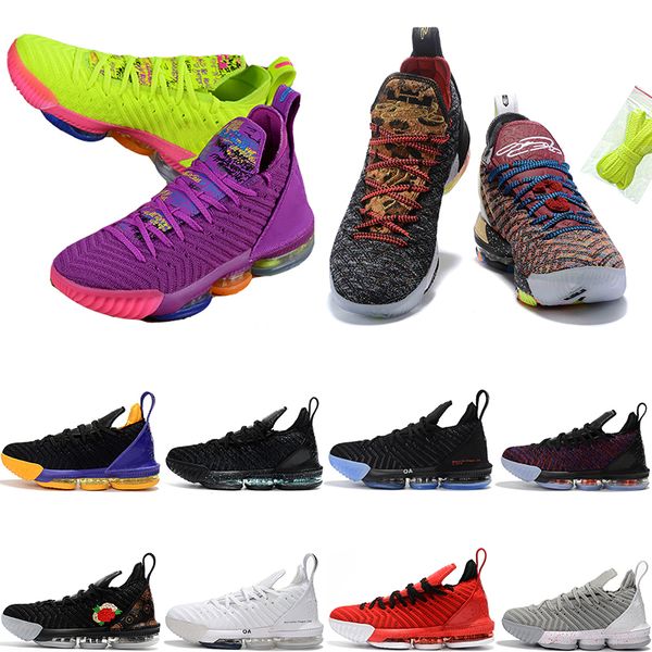 

mens designer basketball shoes le la king 16 16s thru 5 oreo fresh bred triple black lakers what outdoor men sports discount sneakers