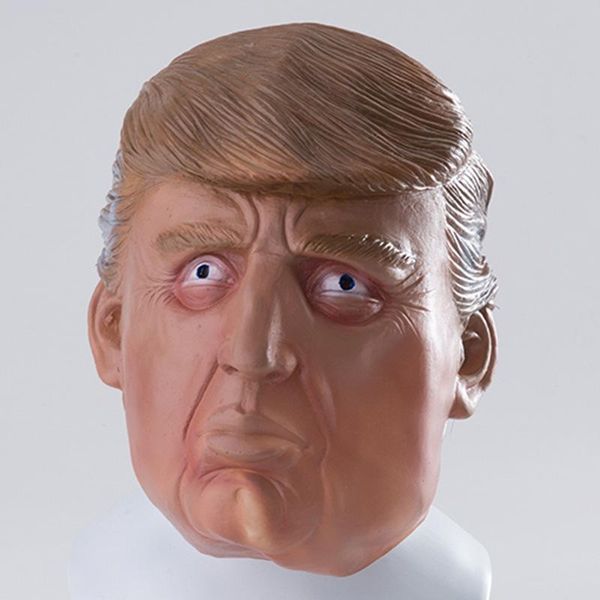 

cute 20pc donald trump mask billionaire presidential costume latex cospaly mask for halloween party decorations ornament celebrity mask