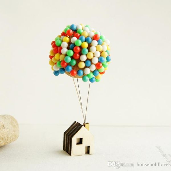 

flying house ring travel balloon cabin handmade stationery pins christmas holiday birthday gift ideas novel decoration ideas home accents