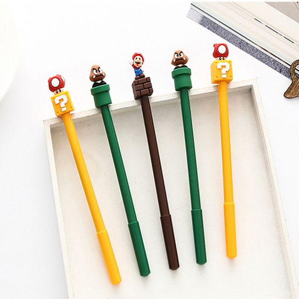 

30pcs/lot cute super mario gel pen cartoon gel pen novelty 3d gift stationery school student prize school supplies wholesale