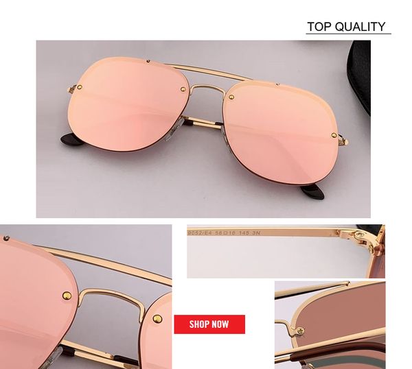 

new aviation sunglasses men blaze brand pilot genenal sun glasses women designer sunglases mens vintage rd3583 uv gafa, White;black