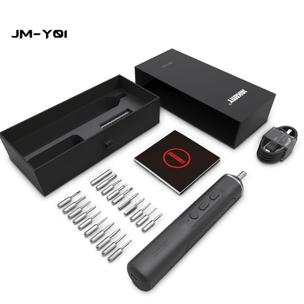 

jakemy jm-y01 electric screwdriver set 20pcs rechargeable 3.6v intelligent precision electric screwdriver tool kit with charger