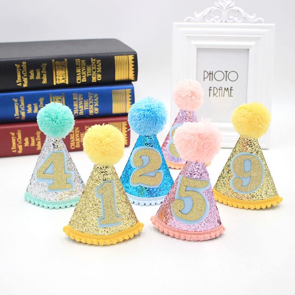 

2019 colorful baby birthday hat diy grenadine hats for pgraph for kids birthday party decoration wedding christmas supplies