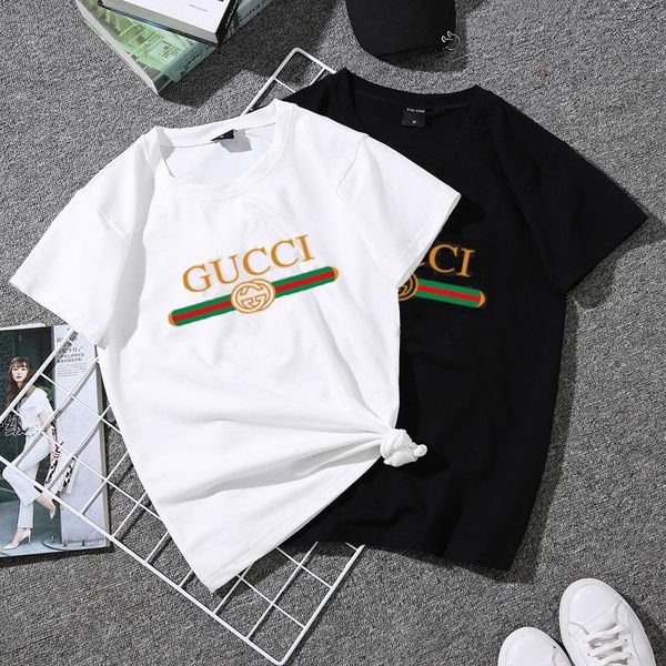 

0322 new summer designer t-shirts for men and women short sleeve cotton couples t-shirt cool individuality p26z, White