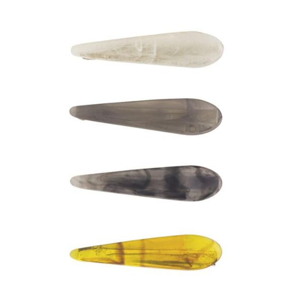 

fashion acrylic alloy hair clips acetic acid duckbill clips hairpins barrettes hairstyling tools accessories for women, Slivery;white