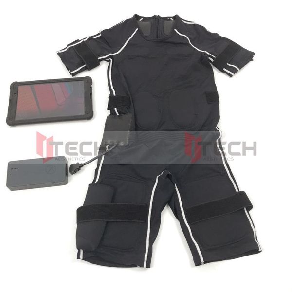 

dry suit electro fitness ems body slimming muscle training muscle stimulator wireless stimulation weight loss machine for gym home use, Black;white