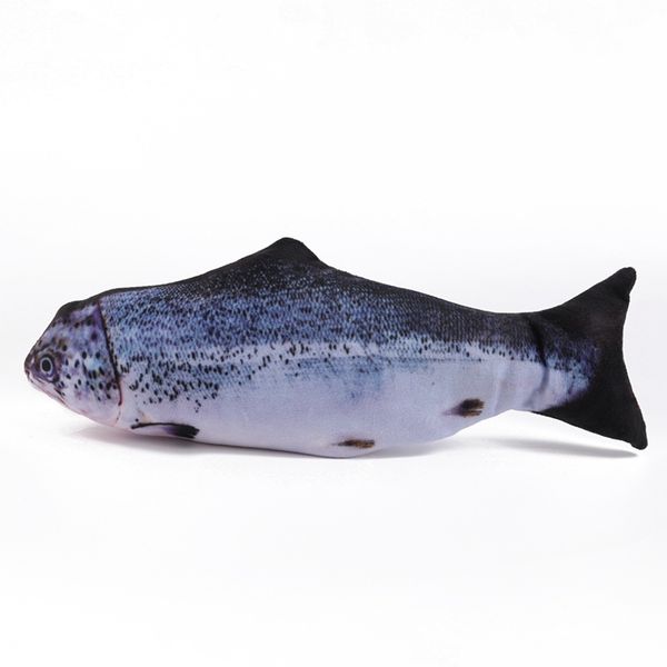 

pet soft plush 3d fish shape cat toy interactive usb charging electric fish toys stuffed pillow doll pet simulation toys