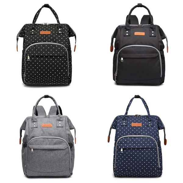 

lequeen diaper bag backpack for mom and baby maternity multi-function bag larger capacity baby travel waterproof