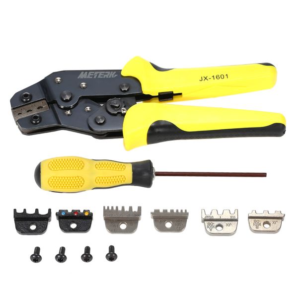 

4 in 1 multi tool crimping tool kit wire crimper + screwdiver +end terminals engineering ratchet terminal plier for hand repair