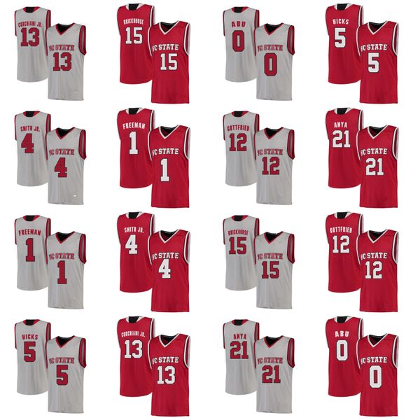 

nc state wolfpack jerseys dj funderburk jersey chase graham jericole hellems markell johnson 2020 мужские баскетбольные майки сшитые на зака, Black