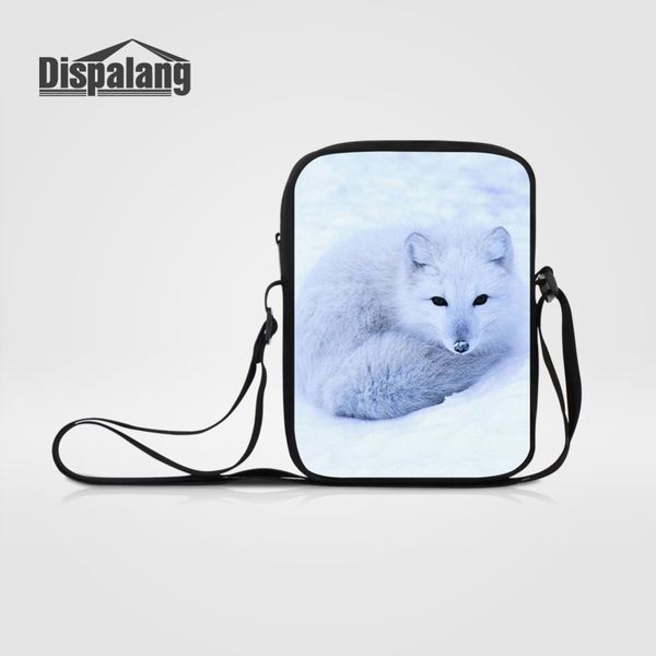 

dispalang mini messenger bag for men cool wolf animal print small crossbody bags children shoulder bags for school drop shipping