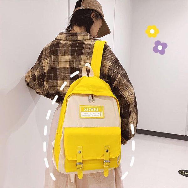 

schoolbag female korean high school students ulzzang harajuku fashion casual shoulder bag backpack net red street shooting