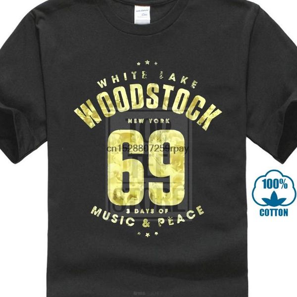 

вудсток белое озеро 69 лицензированная футболка для взрослых т, White;black