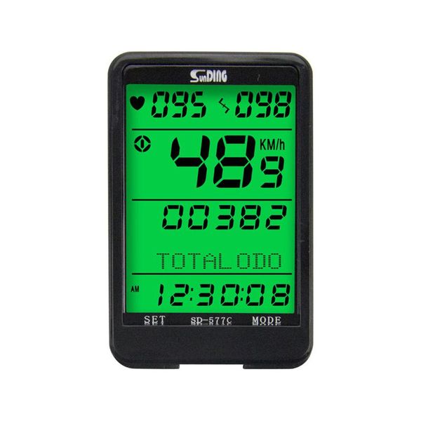 

sunding sd-577c bike speedometer wireless heart rate cadence ant monitor satch bicycle computer cycling odometer accessories