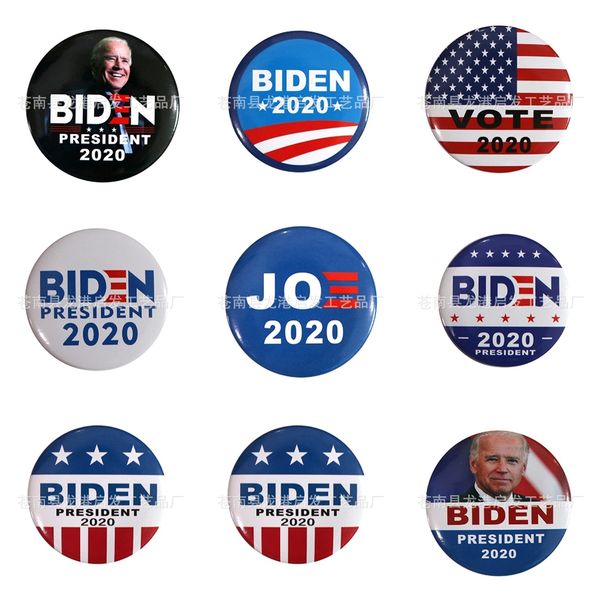 

p3567 brooches collectionkit metal enamel pins and brooches lapel pin biden badge jewelry for gifts #731, Silver