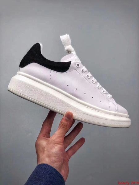 

fashion mens womens luxury white leather platform shoes flat black red sneakers tim classic casualace shoes m 36-44