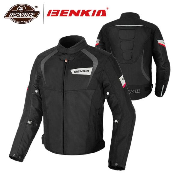 

benkia motorcycle jacket men moto jacket breathable motocross body armor mesh moto protection riding for summer