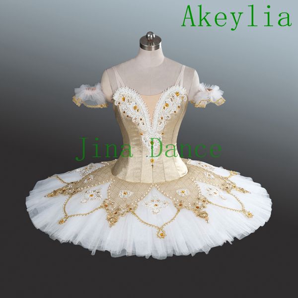

gold professional classical pancake tutu gorgeous gold ballet competition tutu professional ballet tutu costumes for women, Black;red