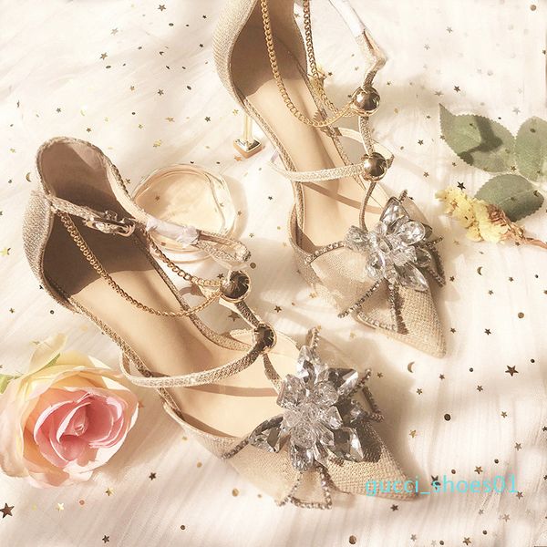 

goddess2019 принесите пряжка один из натуральной кожи сандалии fairy bow high fine с sharp свадебная обувь кристалл женщина g01, Black