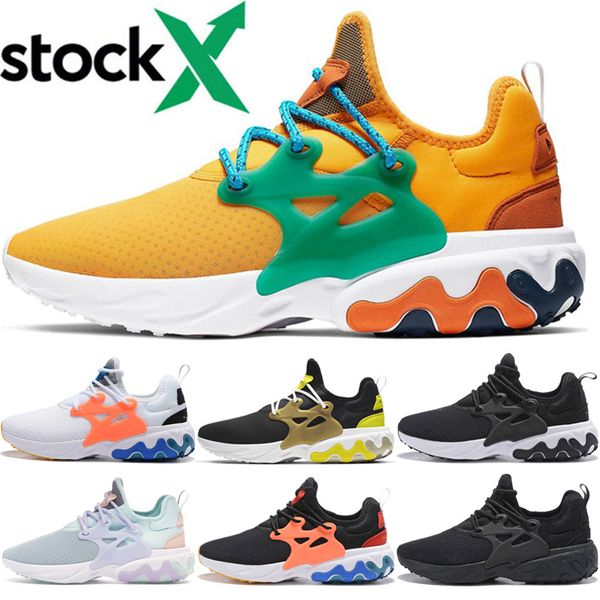 

2020 react presto мужчины женщины кроссовки тройной черный завтрак пляжный день бешеная панда prestos пара чирок финт дхарма тренеры 36-45