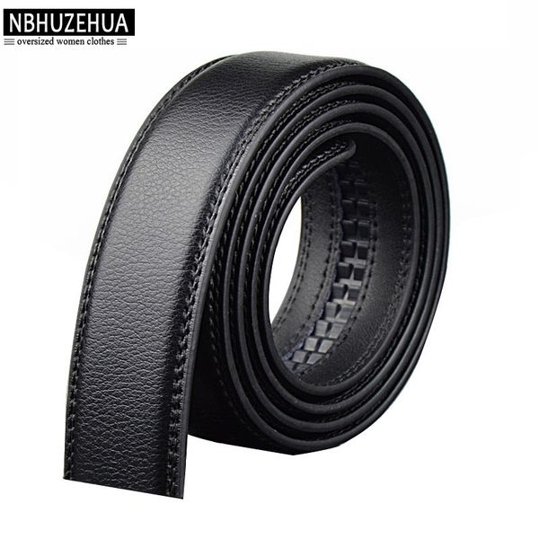 

110-200cm 2017 plus size men black genuine leather belt straps without buckle 150cm 160cm 170cm 180cm 190cm 200cm male belt, Black;brown