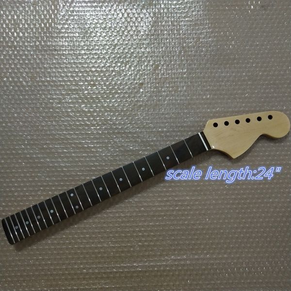 

24 inchs scale length maple 22 frets guitar neck rosewood fingerboard big head