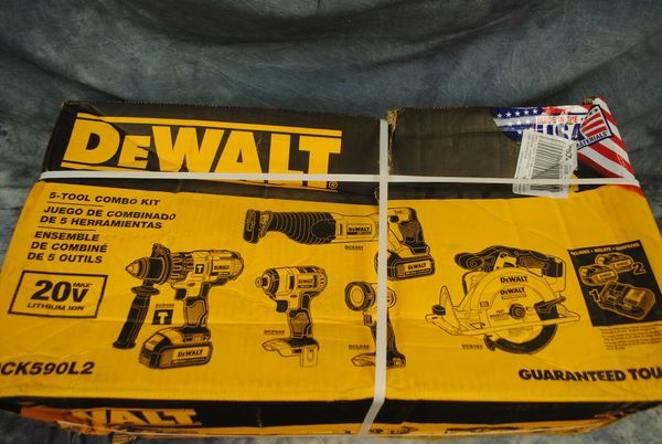 

New dewalt dck590l2 5 tool combo et 2ov max lithium ion