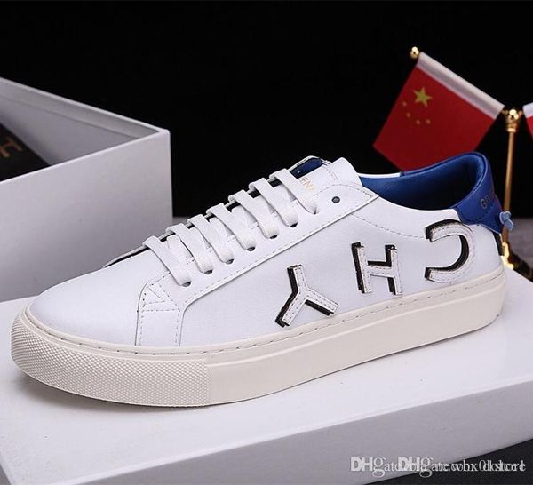 

mens 19 designer shoes white sneaker given and chy leather runner shoes platform men casual shoes 19s givenchy, Blue;gray