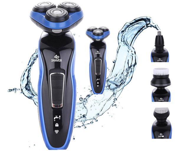 

selling men multi-functional shaver full body waterproof rechargeable 4d electric shaver da shuo three cutter head flo