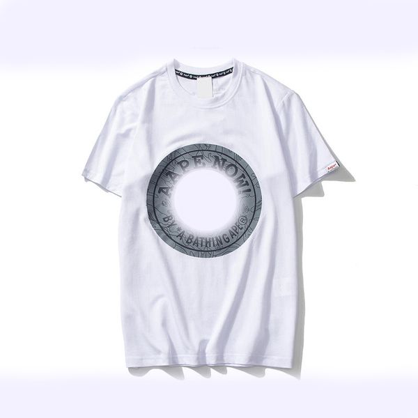 

mens summer designer t shirt fashion print trendy loose monkey pattern short sleeve casual letter print for street hip hop 11, White;black