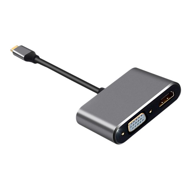 

alloy multi-function type c to hdmi 4k vga usb 3.0 87w pd hub for laptop