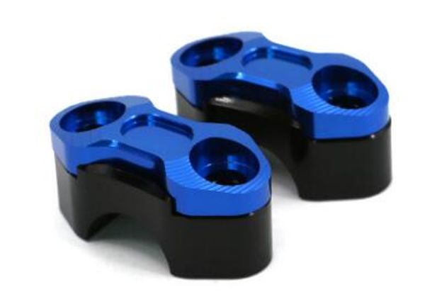 

motorcycle ninja300 z125 grom cnc aluminum brake and clutch mounts gold 22mm blue on black