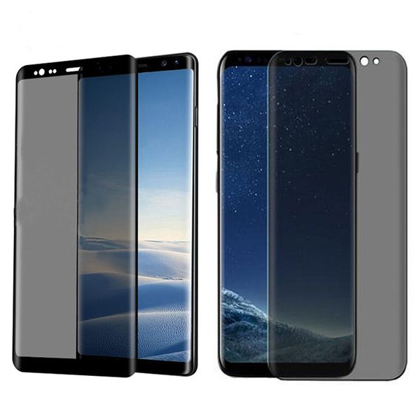 

premium full cover tempered glass for samsung galaxy s9 s8 plus note 8 9 s10 e privacy anti spy screen protector film huawei p30 pro iphone