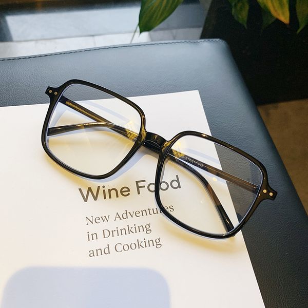 

wholesale-mizho brand superstar big eye glasses frames for women vintfashion transparent plastic ladies optical glasses frame square, Black