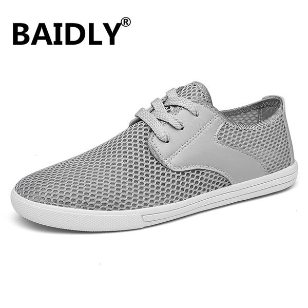 

sneakers men's summer shoes new plus size 37-45 comfortable men casual shoes mesh breathable sneakers flats footwear, Black