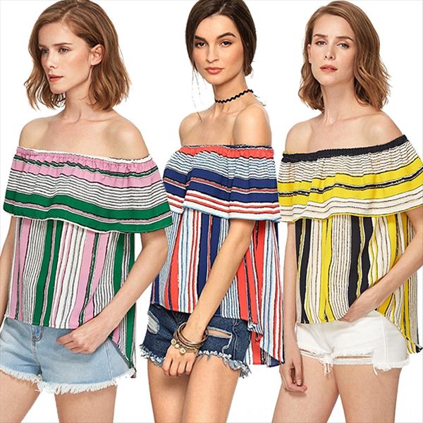 

2020 women's flounder color striped printed sleeveless chiffon 2020 women's strap shoulder strap shoulder flounder color striped p, White