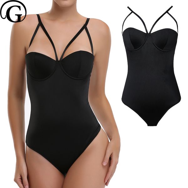 

prayger новые женщины похудения белье для всего тела shapewear sexy body shaper талии тренер bodysuit s-3xl, Black;white
