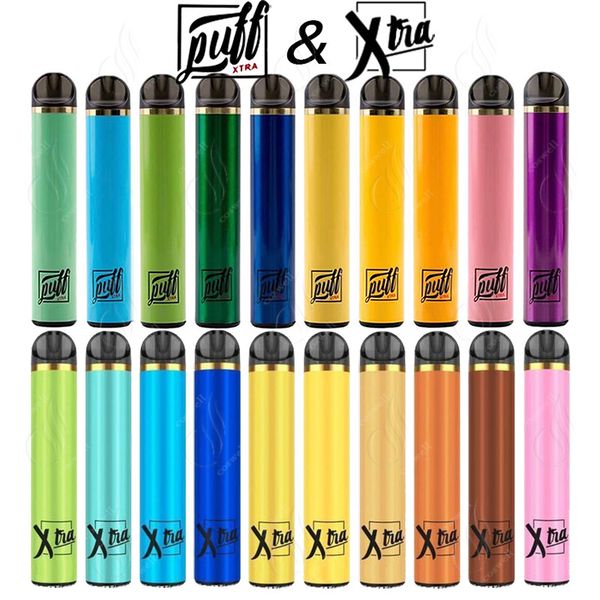 

Новые СЛОЙКА XTRA XTRA Одноразовые Vape Pen 1500Puffs Предварительно заполненные картриджи 5,0 мл Starter Kit Устройство системы Испаритель Бобы электронной сигареты Vapor