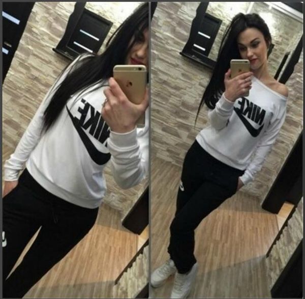 

2017new Hoodies Suit Women's Fashion Tracksuits Sweatshirts Set Casual cotton pullover Sportswear outdoor plus size