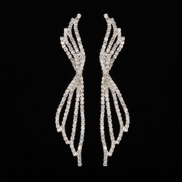 

popular fully-jewelled zircon earrings ornaments, Golden