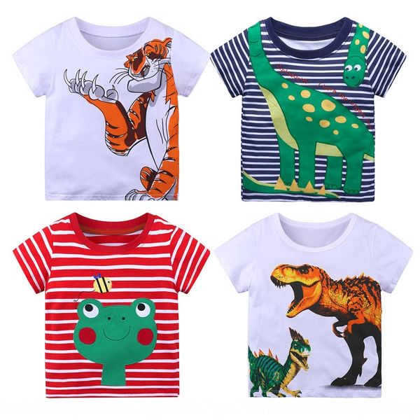 

ye1e6 2020 children children's underpants underpants 's short-sleeved t-shirt zhong xiao tong cotton kids t-shirt cartoon boy half, Blue