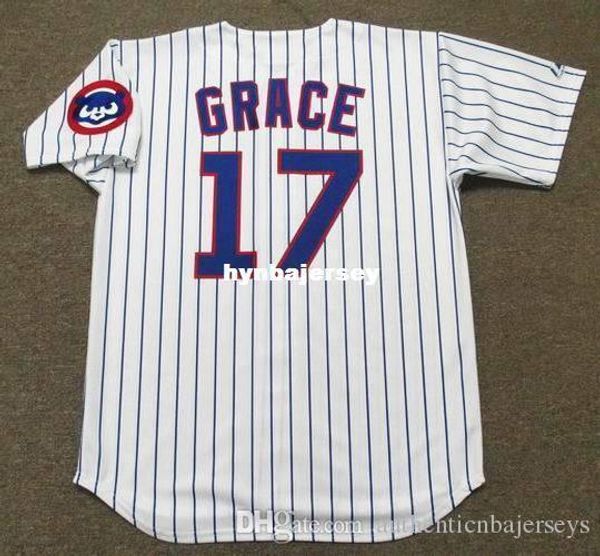 

custom mark grace chicago stitched 1992 majestic vintage home baseball jersey retro mens jerseys running, Black;blue