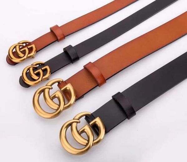 

2019 new spring/summer fashion lady belt lady leisure business leather belt 2.5cm wide, Black;brown