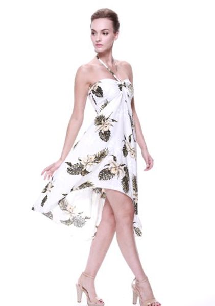 

tropical group women's hawaiian butterfly dress, Black;gray