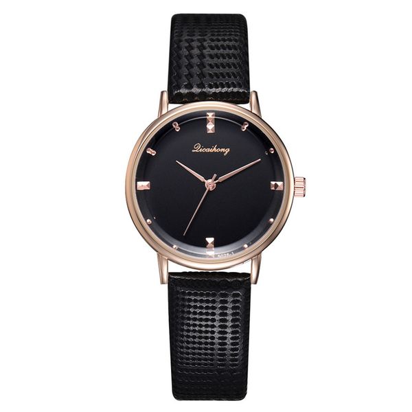 

fashion simple leisure relojes para mujer flat no scale dial belt pu strap sport fashion with quartz women's watch, Slivery;brown